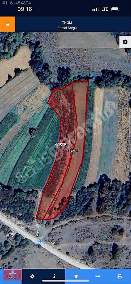 Kızılcapınar da yollu 4.570 m2