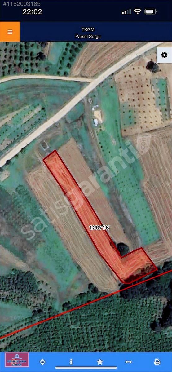 Kandıra Hüdaverdiler de 3.712 m2 köy kemarı mükemmel bir arazi