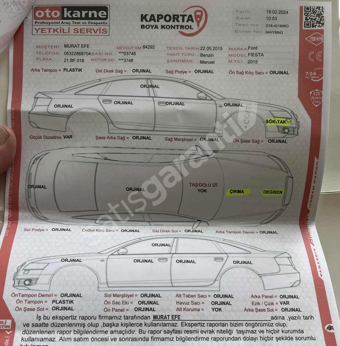 ÇOK TEMİZ TİTANYUM OTOMATİK
