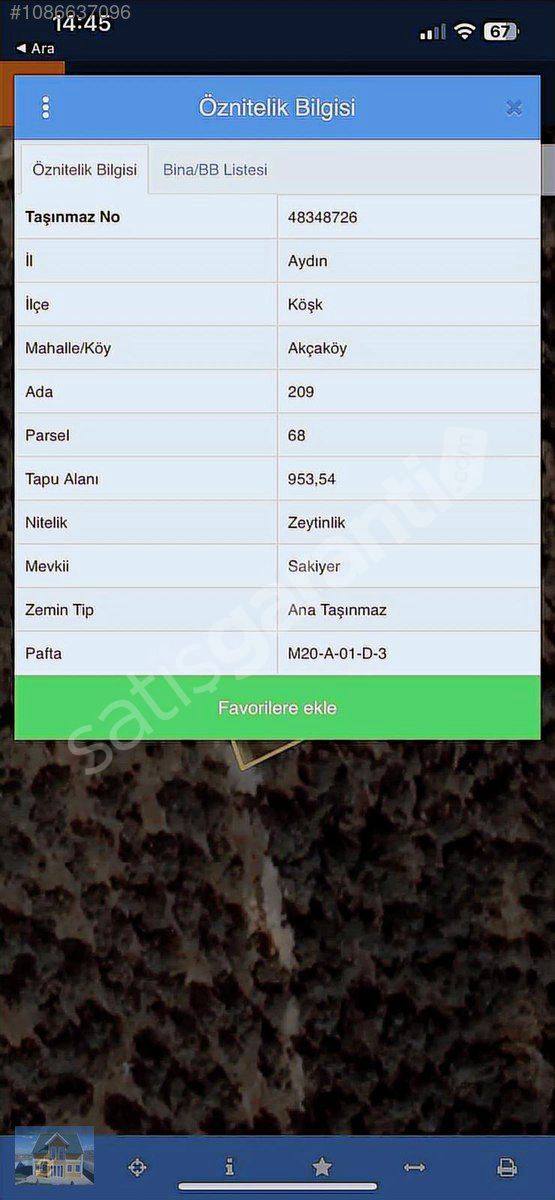 YOLLU ZEYTİNLİK BAHÇESİ KREDİ KARTINA TAKSİT İLE