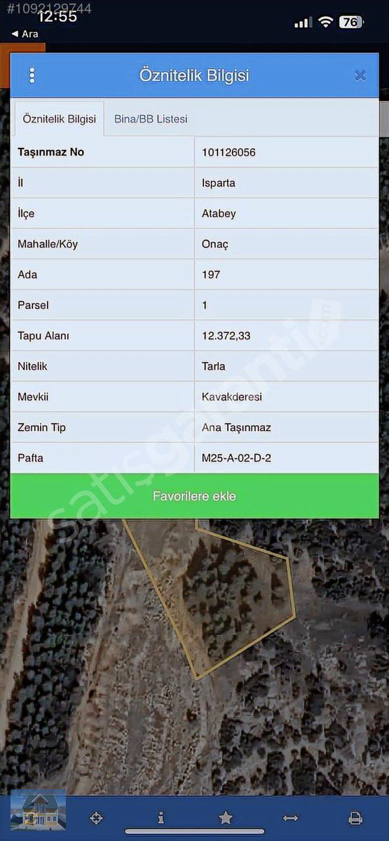 YEŞİLLİKLER İÇİNDE BUNGALOV ARAZİSİ KREDİ KARTINA 12 AY TAKSİTLE