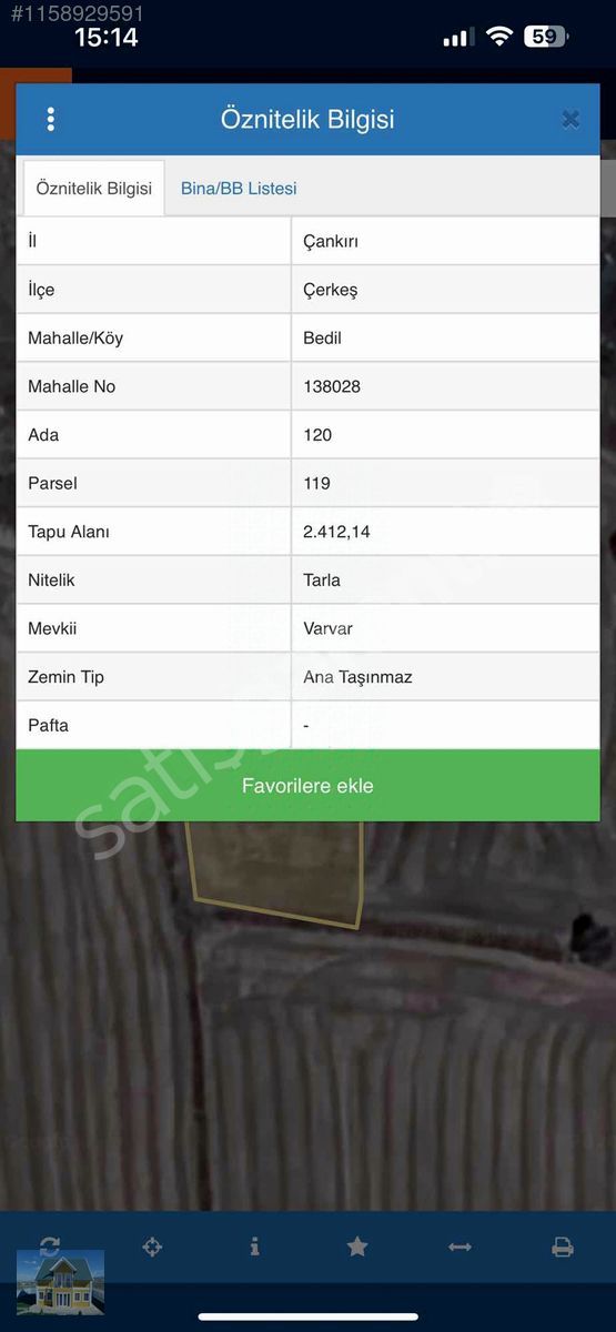 2.412 m2 TARLA KREDİ KARTINA TAKSİT İMKANI