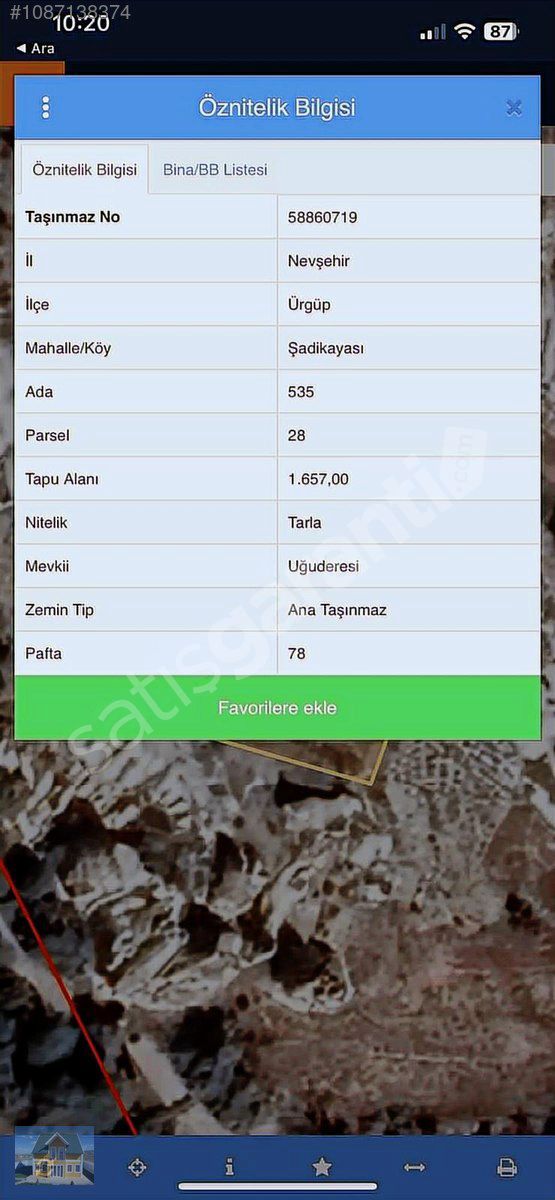 KAPADOKYA SINIRLARI İÇERİSİNDE İLÇEYE YAKIN