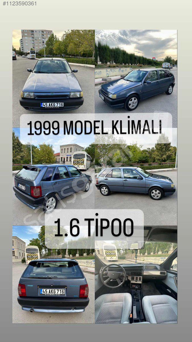 1999 MODEL KLİMALI 1.6 TİPO Kredi kartına sıfır komisyon