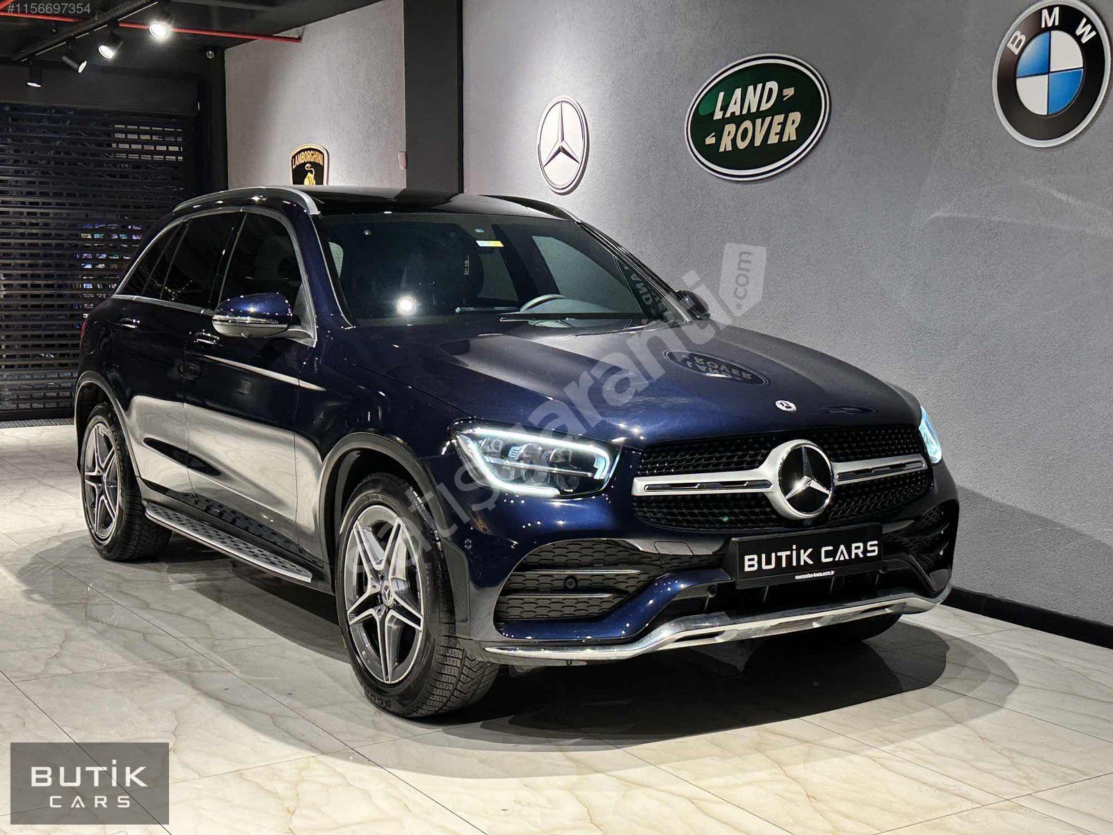BUTİK CARS-2021 MERCEDES GLC 300d 4MATİC-LNSMANMAVİ+TABA-20.0XKM