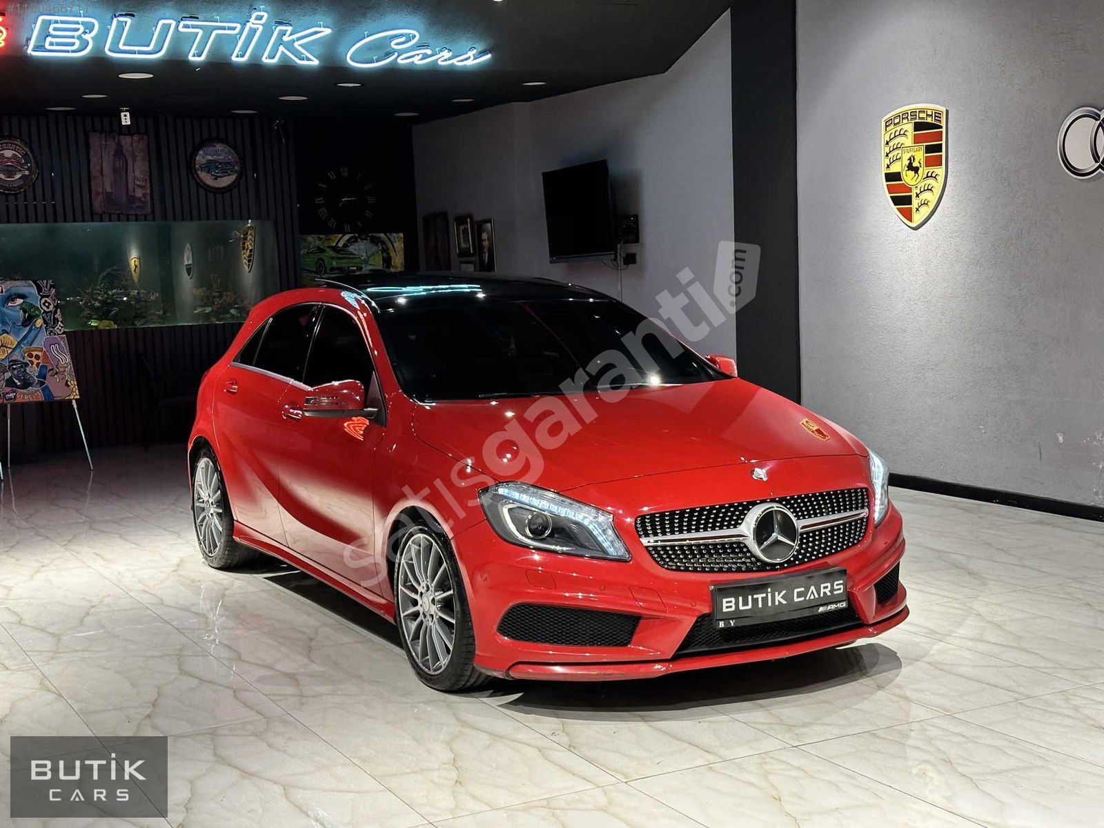 BUTİK CARS-2014 MERCEDES 180CDI BLUEEFFİENCY AMG+KIRMIZI-185.XKM