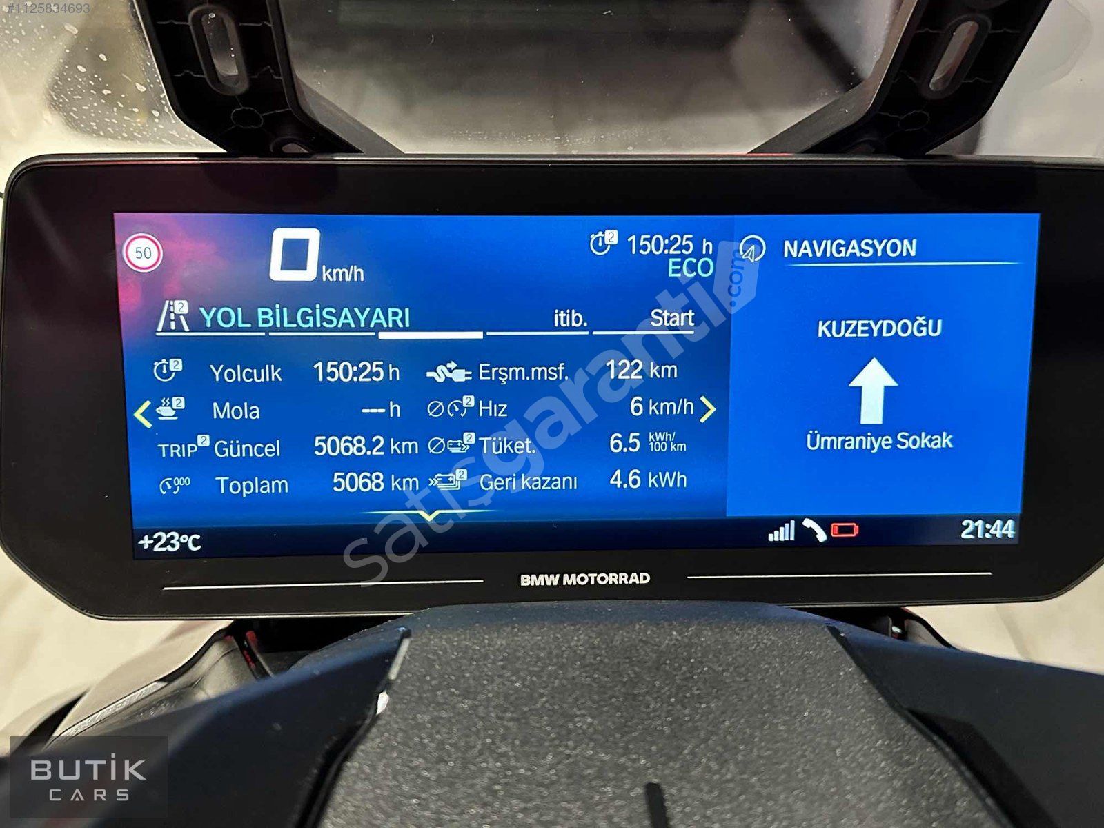 BUTİK CARS-2023 BMW CE-04 -HIZLI SARJ-ELCİK ISITMA-UZUN CAM