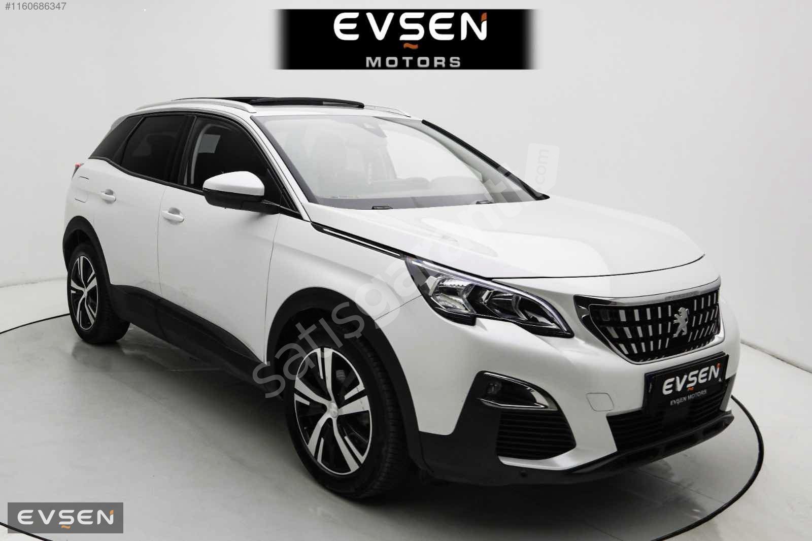 EVŞEN MOTORS-PEUGEOT 3008-HATASIZ-CAM TAVAN-97.000 KM