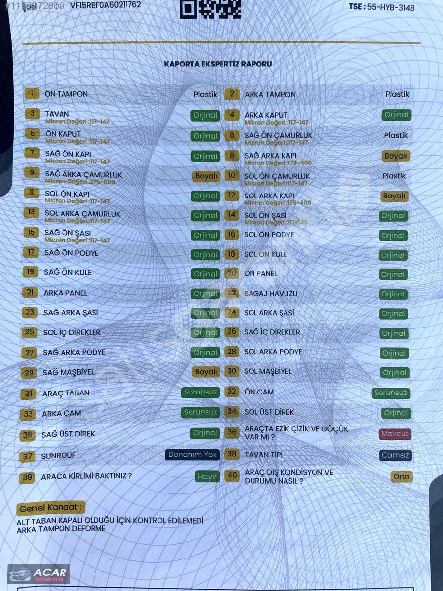 ACAR OTOMOTİVDEN 2018 CLİO 1.5 DİZEL HATASIZ