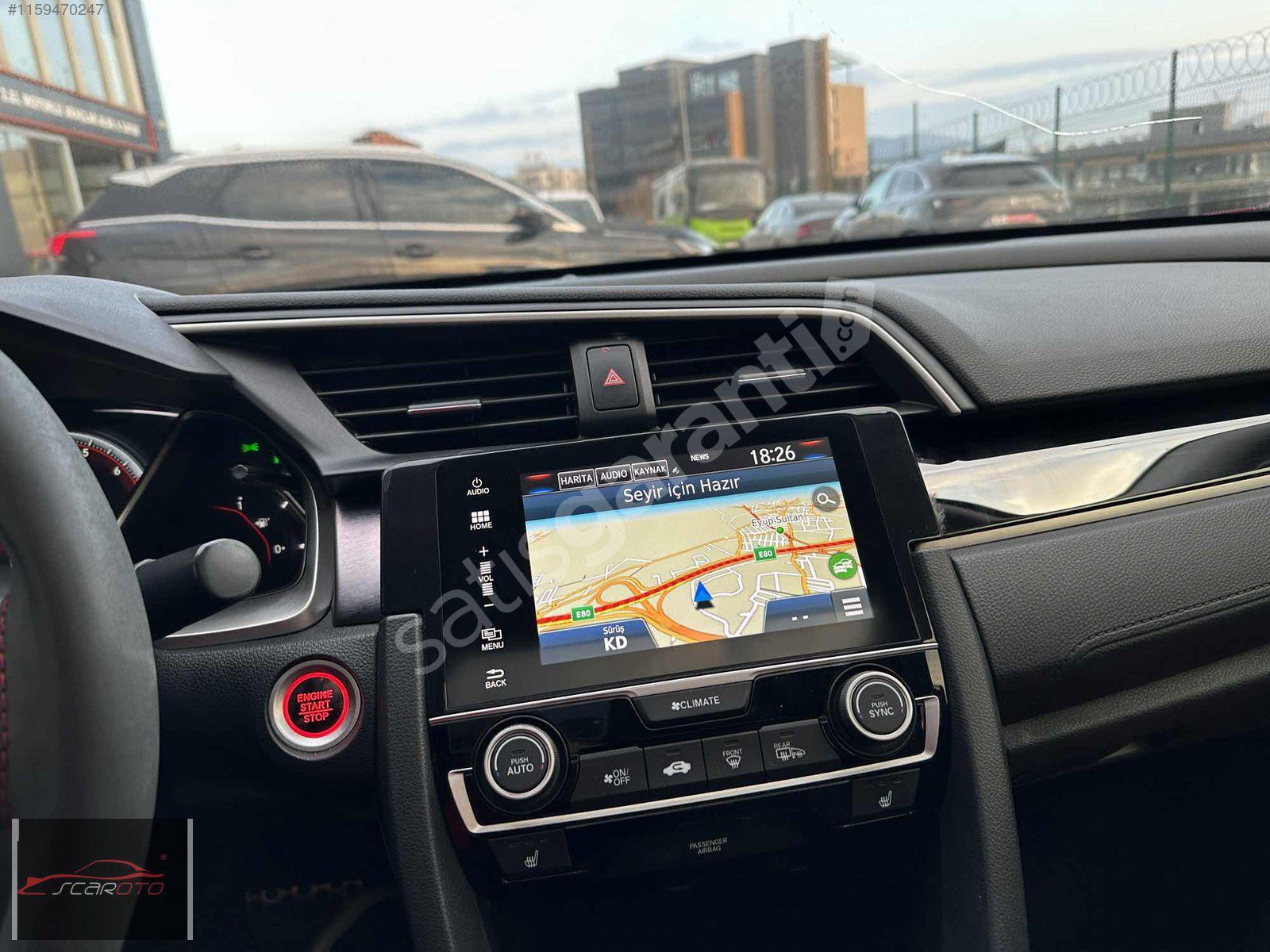 182HP RS ORJINAL İLK ELDEN ALEV KIRMIZISI SANRUF KOLTUK ISITMA