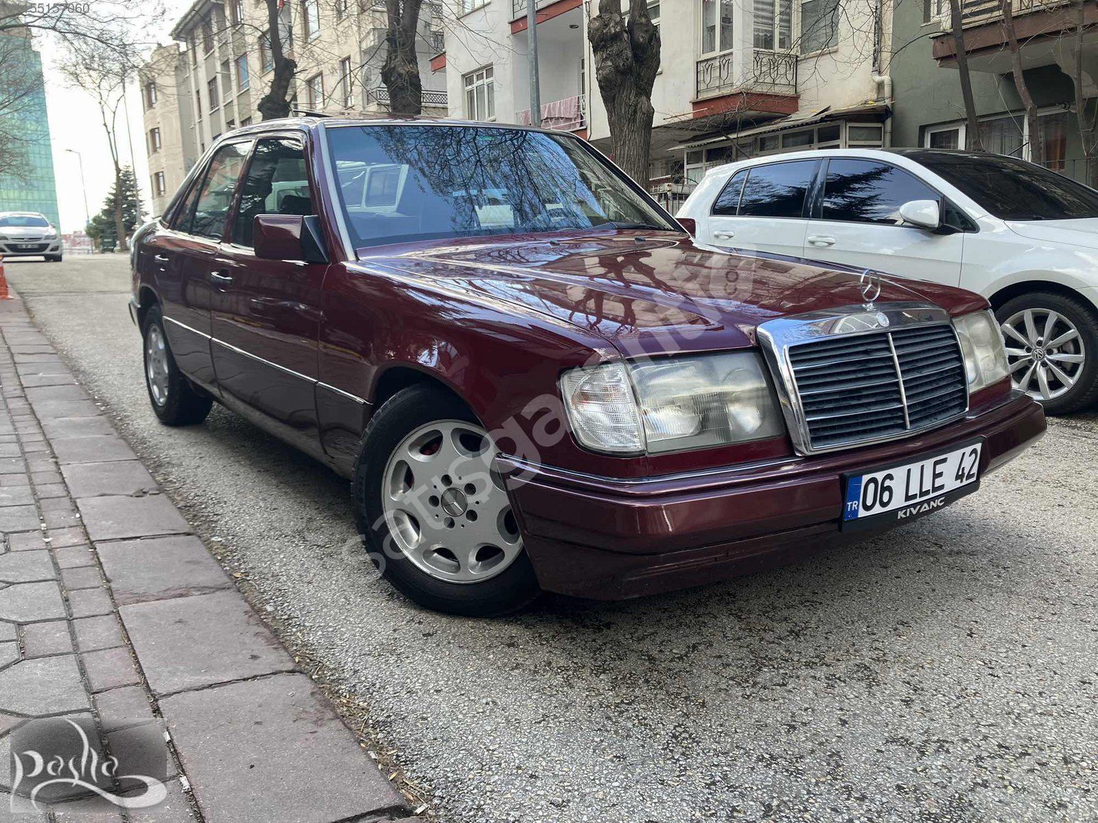 1993 MERCEDES E 200 BORDO İÇİ BORDO SUNROOF ÇOK TEMİZ LPG