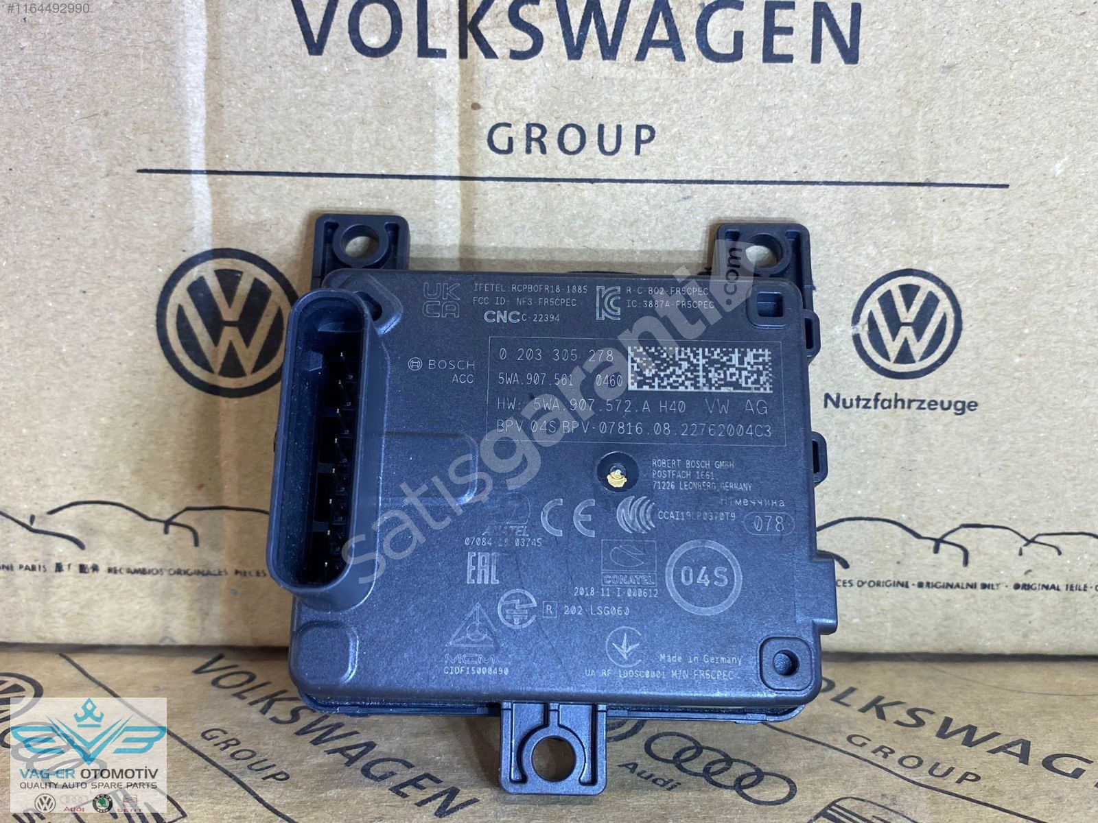 VW GOLF 8 ACC RADAR SENSÖRÜ BEYNİ BEYİN MODÜLÜ 5WA907572A SIFIR