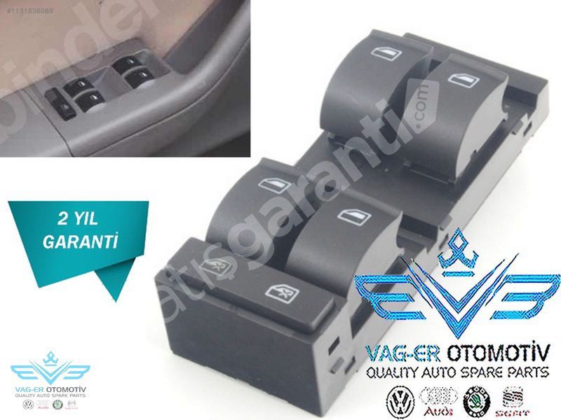 AUDİ A6 1998-2005 ÖN SOL CAM AÇMA KAPAMA DÜĞMESİ DÖRTL 4B0959851