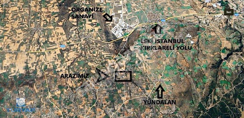 KIRKLARELİ MERKEZ YÜNDALAN'DA YATIRIMA UYGUN SATILIK TARLA