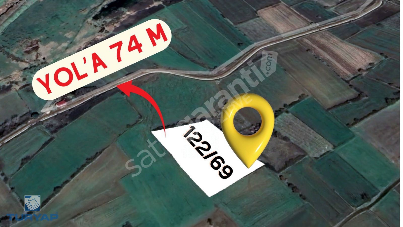 ÇANAKKALE BİGA GÜLEÇKÖY'DE 6750 M2 SATILIK YATIRIMLIK TARLA