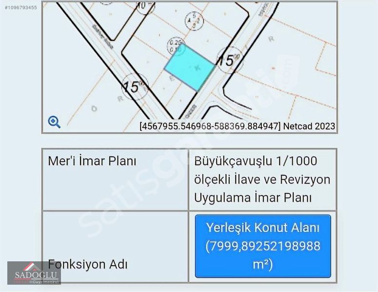 SİLİVRİ BÜYÜKÇAVUŞLU'DA 1000 m2 CADDEYE CEPHELİ SATILIK ARSA