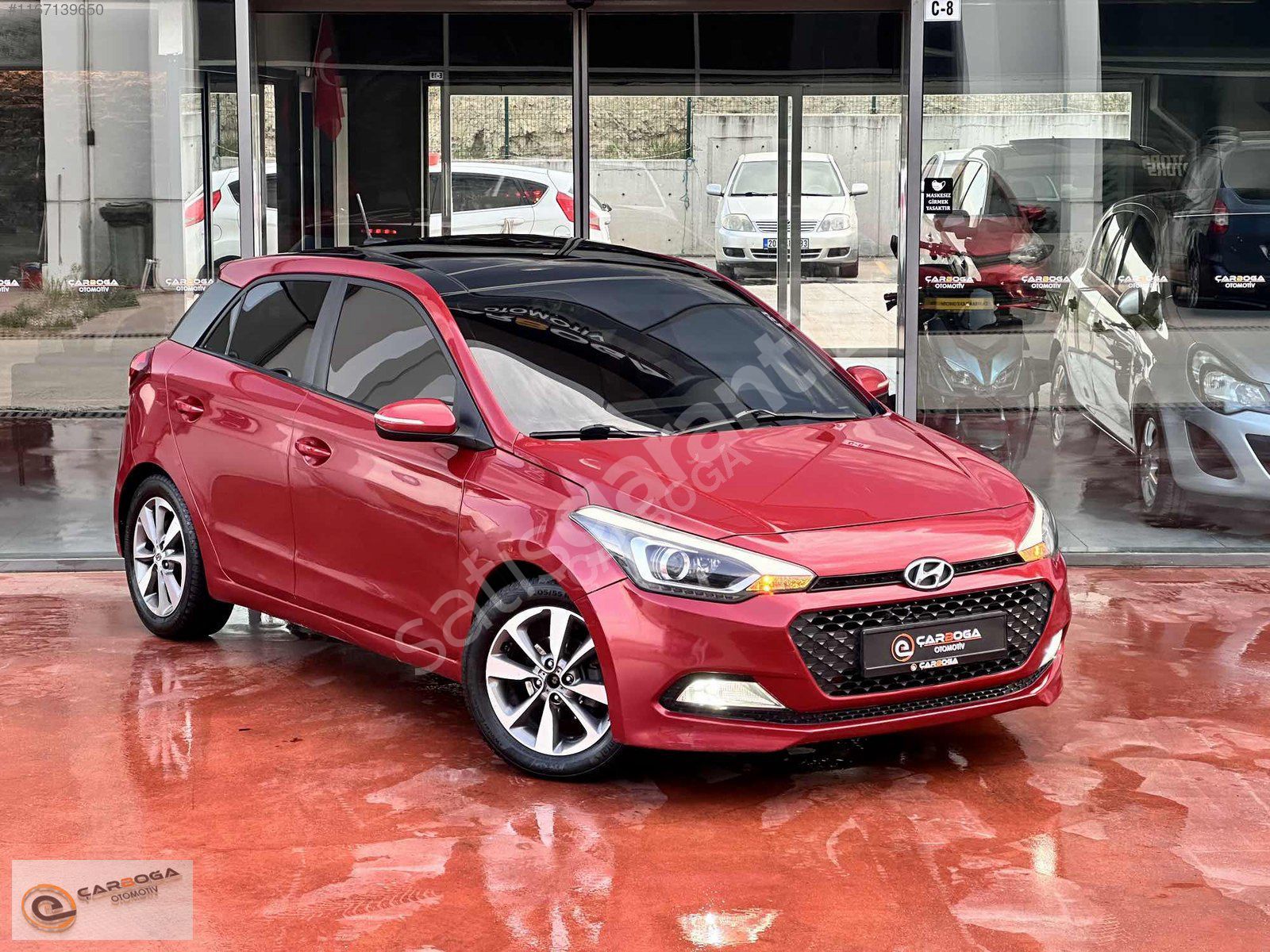 2016 HYUNDAI İ20 1.2 MPI ELİT PAKET DEĞİŞENSİZ CAM TAVANLI KIRMZ