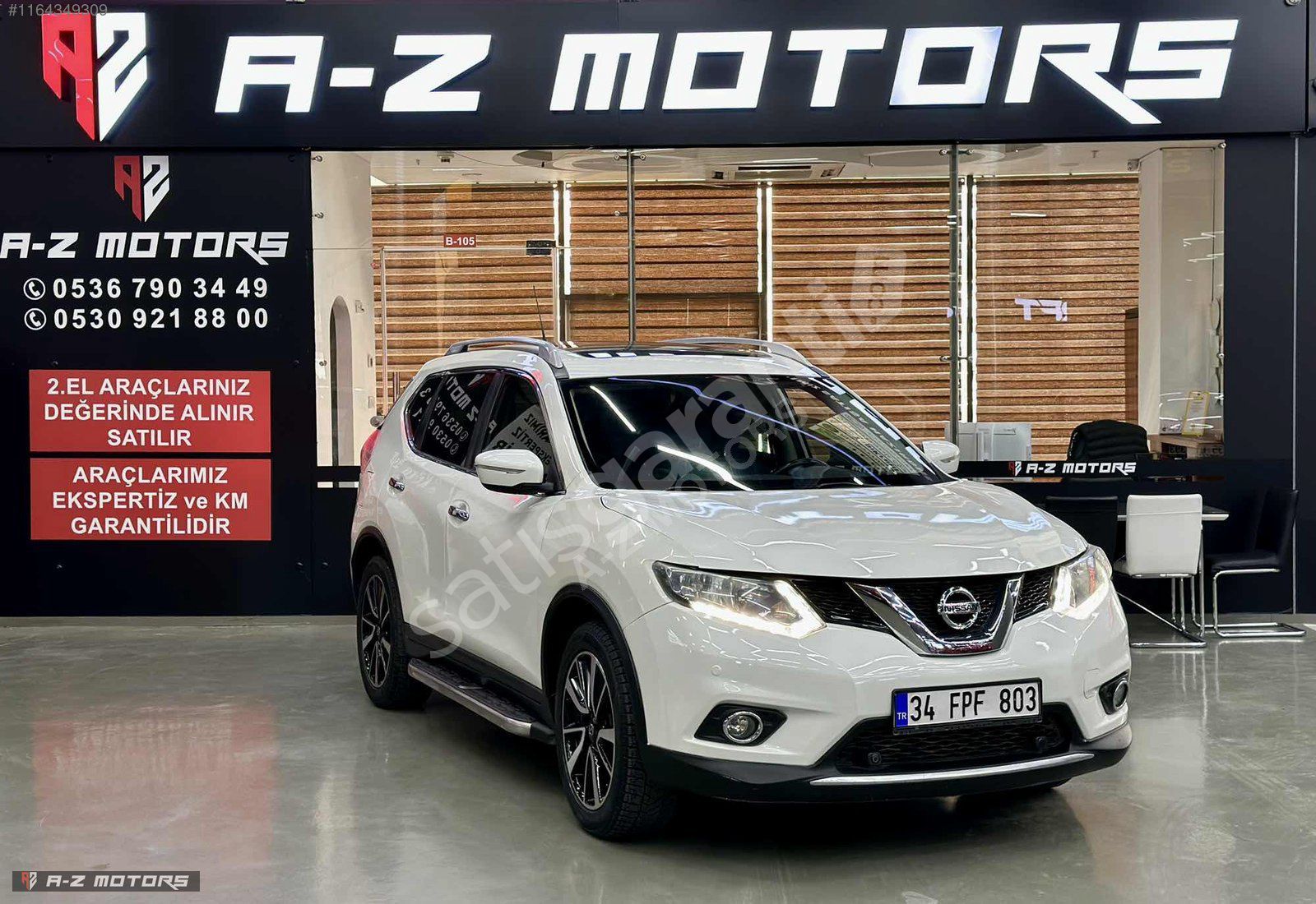 A-Z MOTORS'DAN 2014 NİSAN X-TRAİL CAM TAVAN SERVİS BAK DÜŞÜK KM