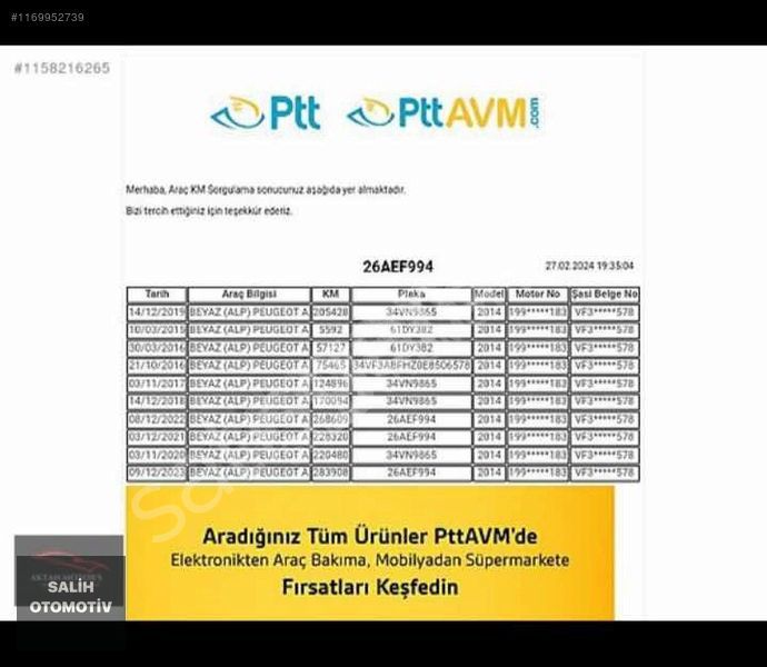 SALİH OTOMOTİVDEN//2015 MODEL//PEUGEOUT PIPPER//FIRSAT ARACI