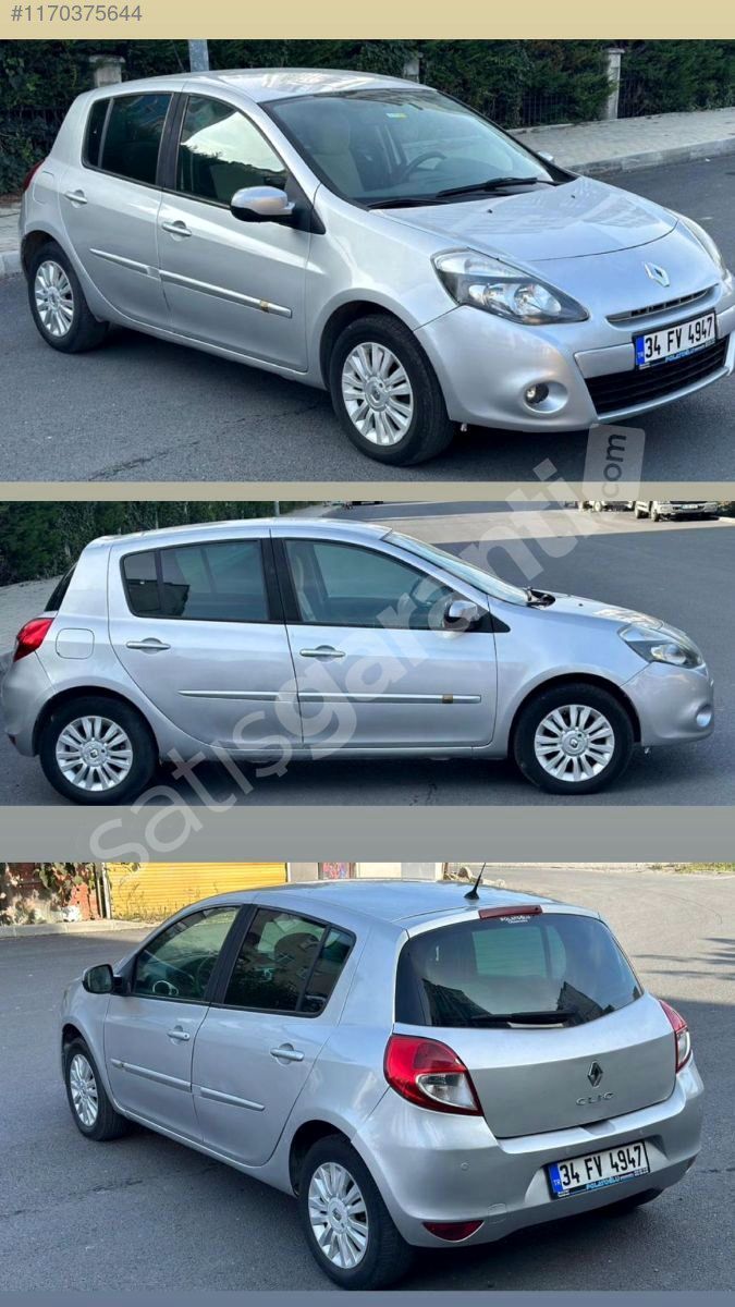 150 PESİN ELDEN SENET 2011 DİZEL OTOMATİK RENAULT CLİO