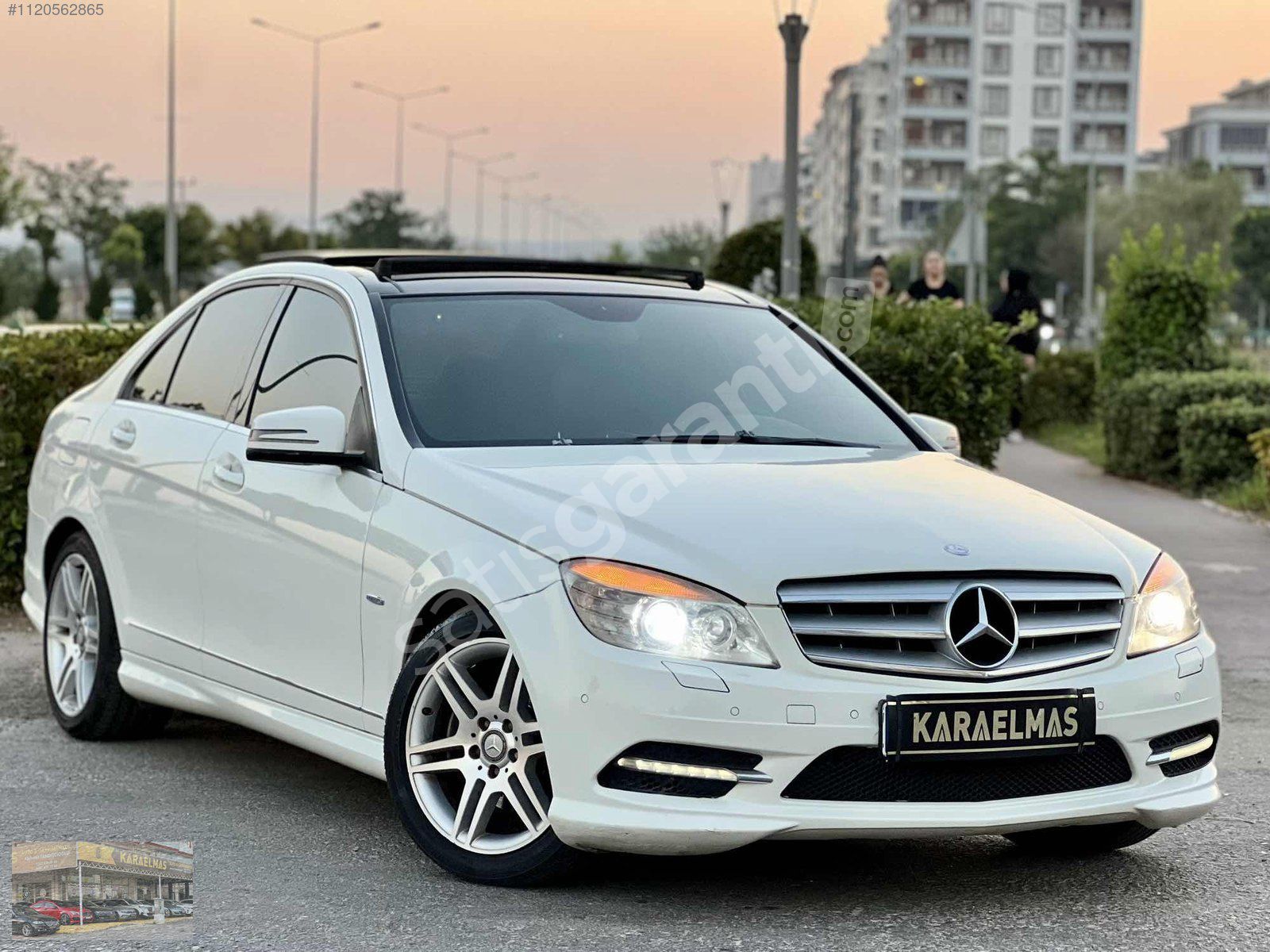 KARAELMAS DAN C180 AMG CAM TAVAN BAKIMLI 214.000 KM DE FULL