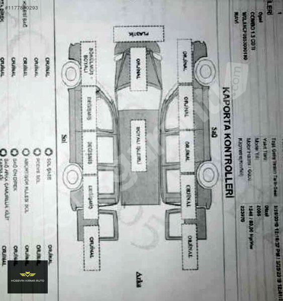 HATASIZ EN TEMİZ MASRAFSIZ OPEL COMBO 1.3 CDTİ CİTY PLUS