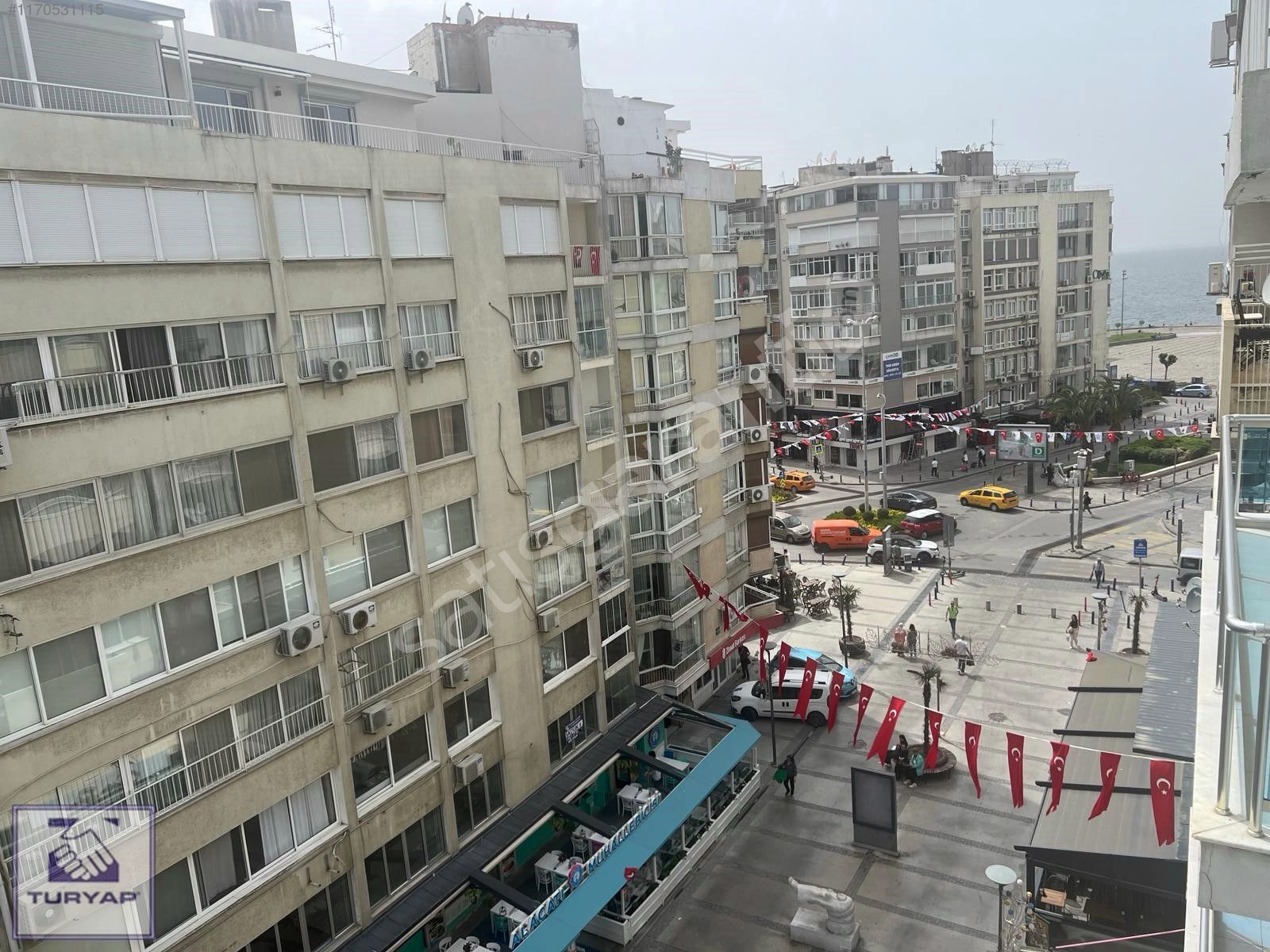 ALSANCAK GÜNDOĞDU MEYDANI YAKINI DENİZ MANZARALI EŞYALI DAİRE