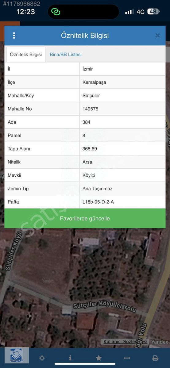 Turyap'tan Kemalpaşa Sütçülerde %50 Köy İçi İmarlı Satılık Arsa