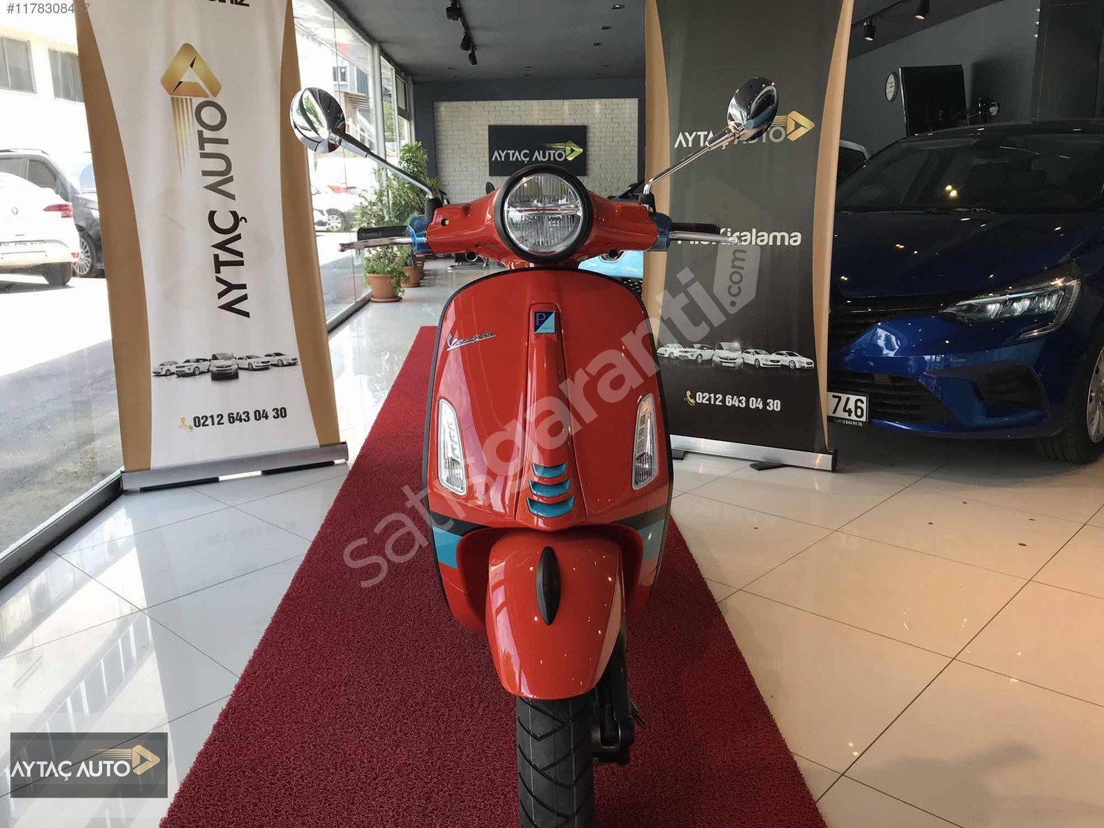 2023 VESPA PRİMAVERA 150 ABS COLOR VIBE SERİSİ TURUNCU-TURKUAZ