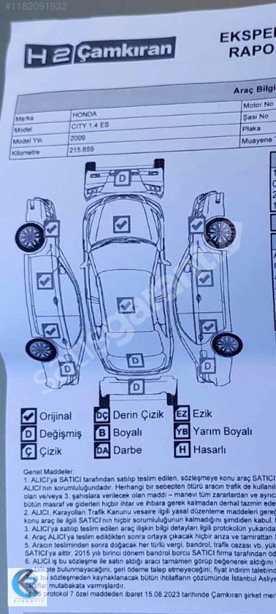 TERTEMİZ DÜŞÜK KM HONDA CİTY