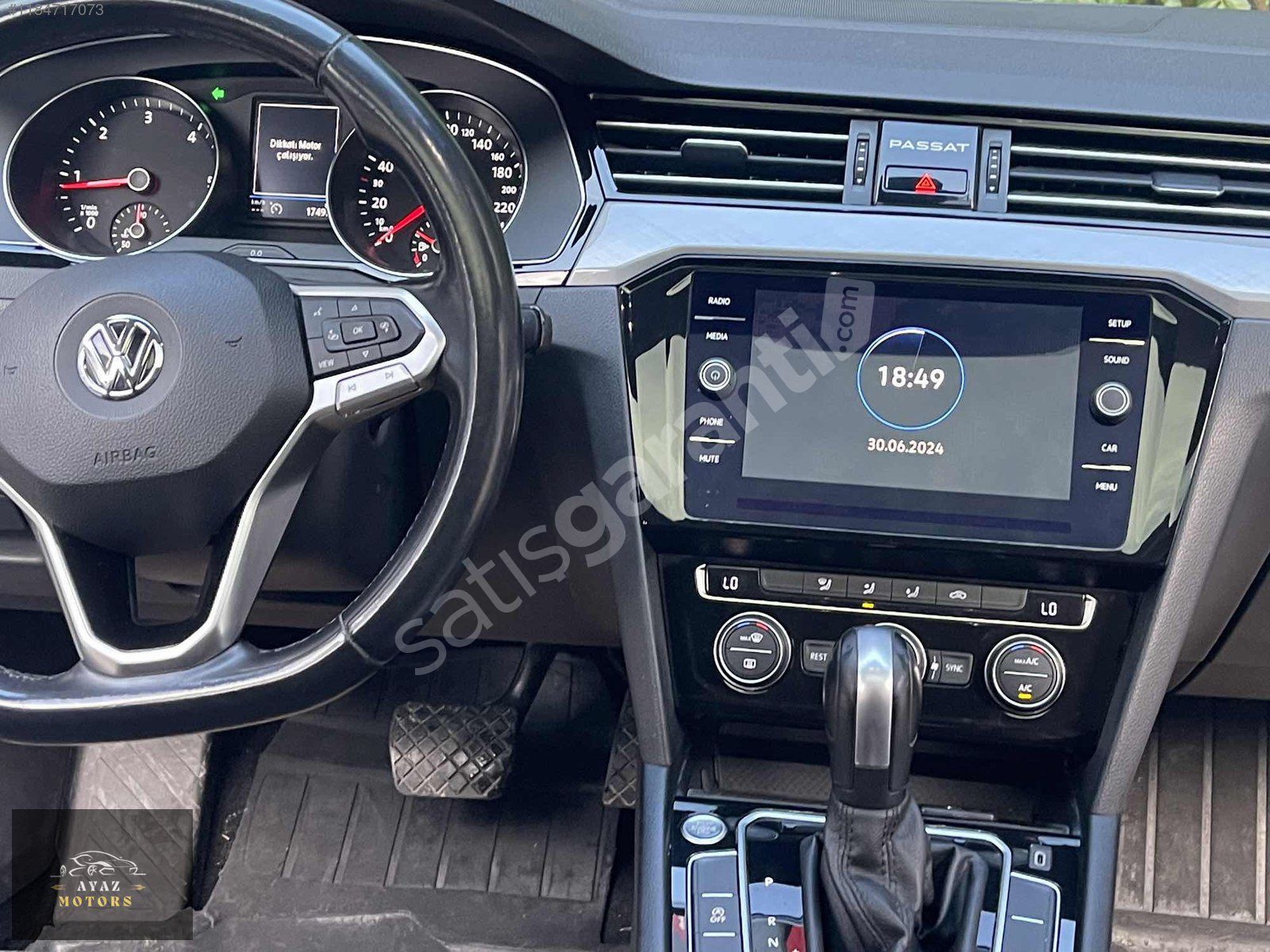2019 WW PASSAT 1.6 TDİ DSG+CAM TAVAN 169 BİNKM HATASIZ BOYASIZ