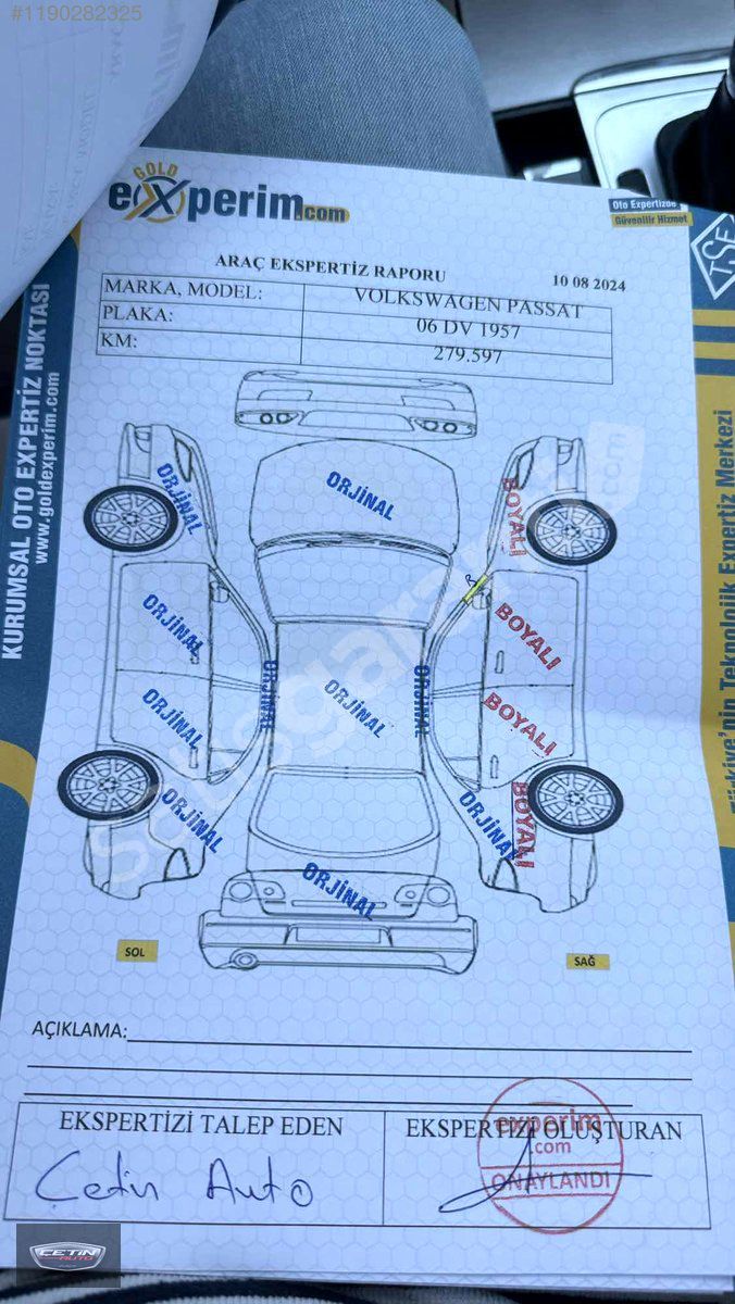 ÇETİN AUTO'DAN HATASIZ EMSALDE SANRUFLU PASSAT FUL+FUL