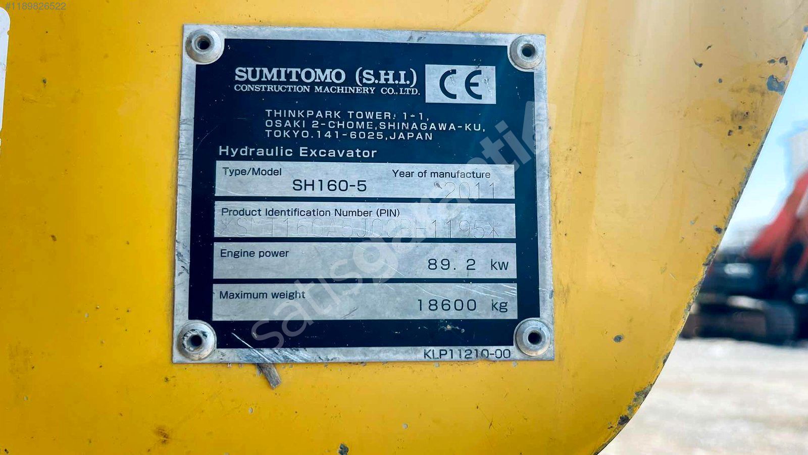 DUMANLAR***2011 SIMİTOMO 160 EKSKAVATÖR