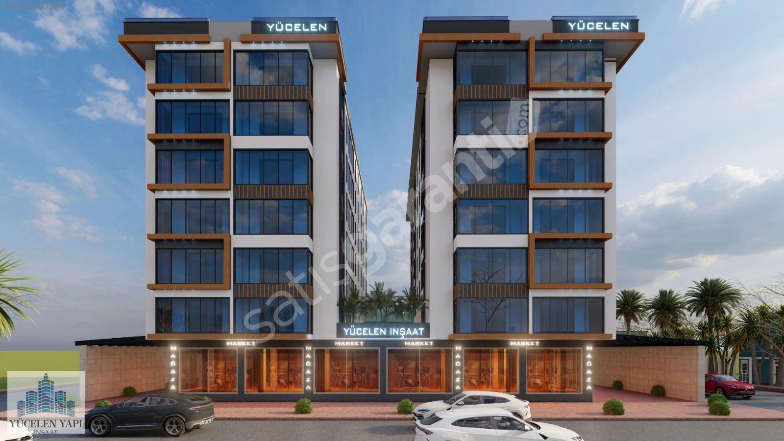 YÜCELEN İKİZ EVLERİNDEN SATILIK 1+1 LÜKS DAİRE