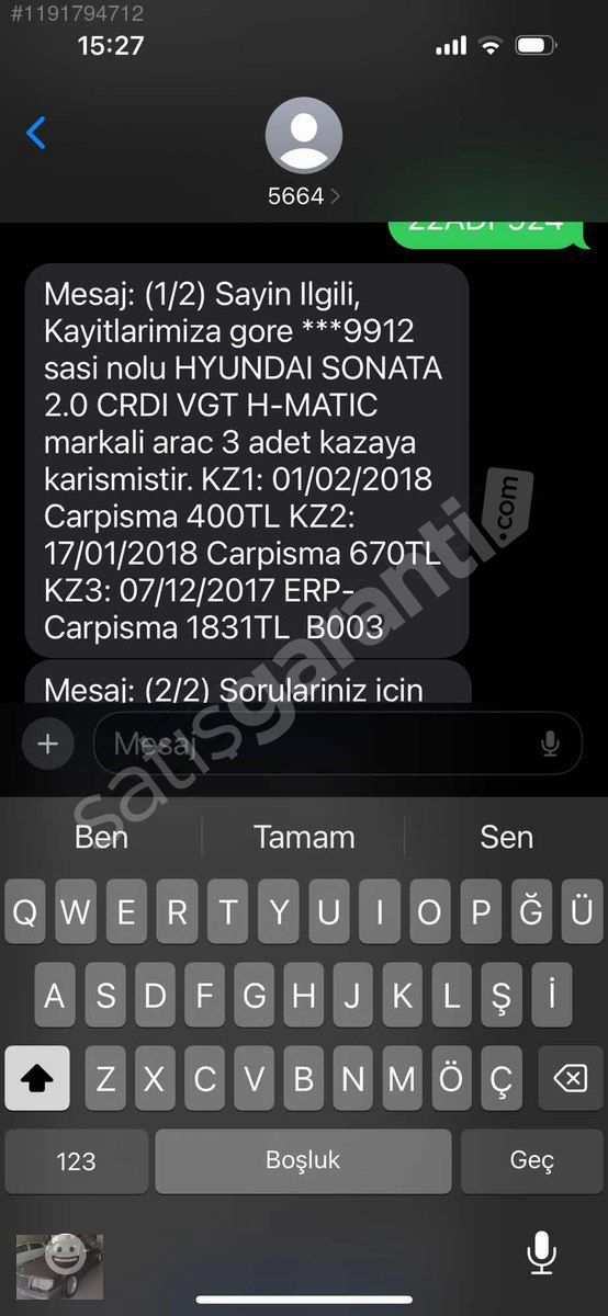 12 TAKSİTLE DEĞiŞENSİZ BAKIMLI SONATA