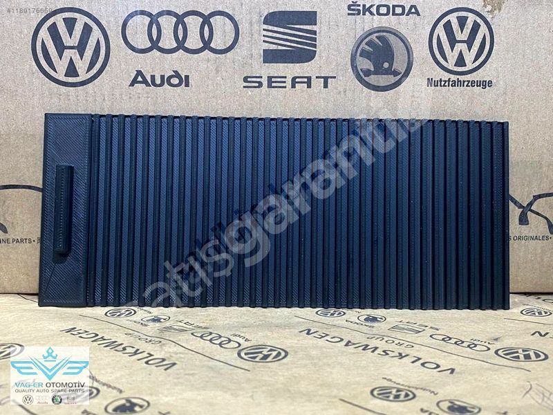 GOLF 6 SÜRGÜLÜ BARDAKLIK KOYMA KABI PERDESİ PERDE SİYAH