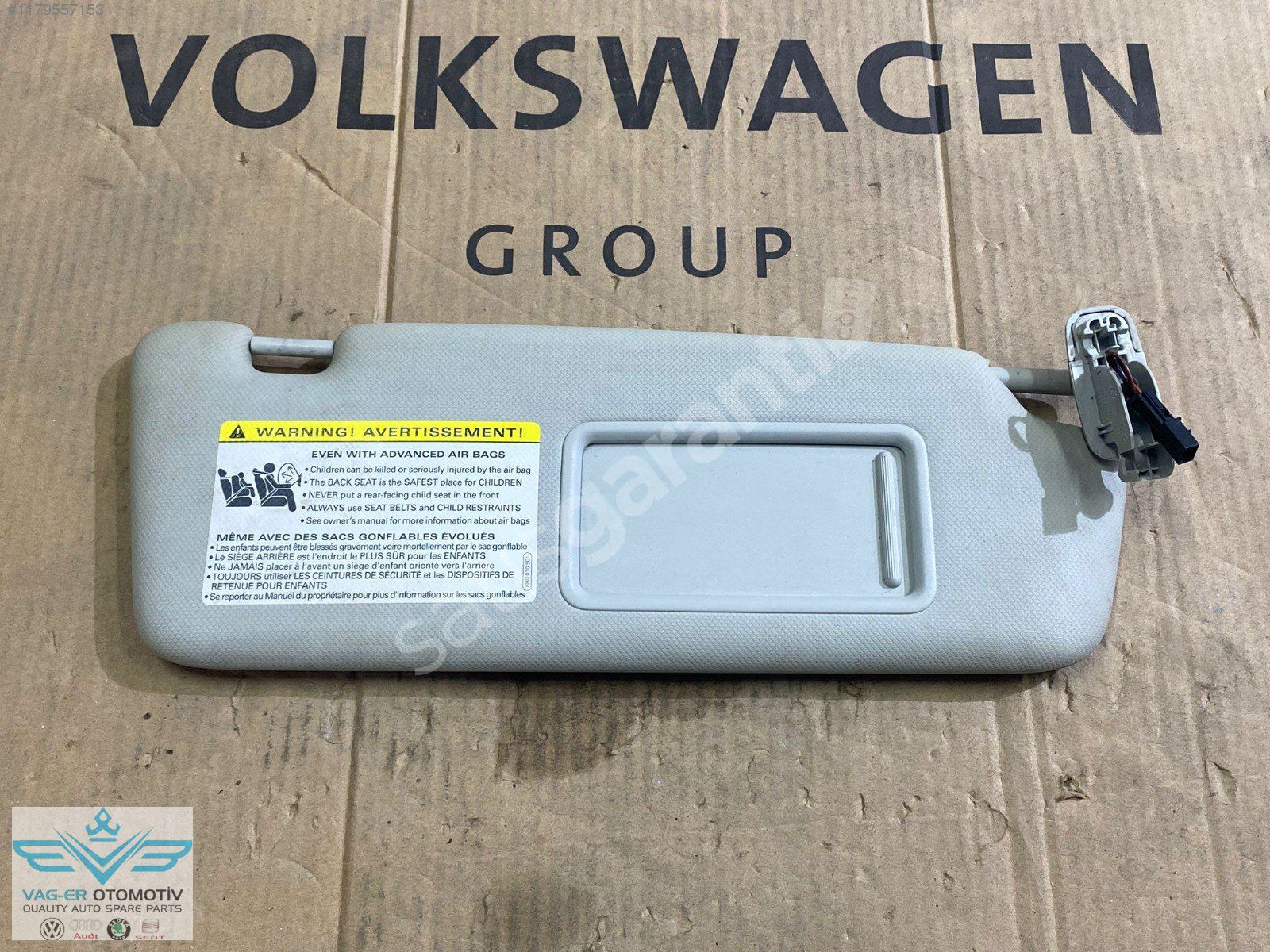 AUDİ A5 2008-2012 ÖN SAĞ GÜNEŞLİK GUNESLIK KOMPLE GRİ 8K0857552