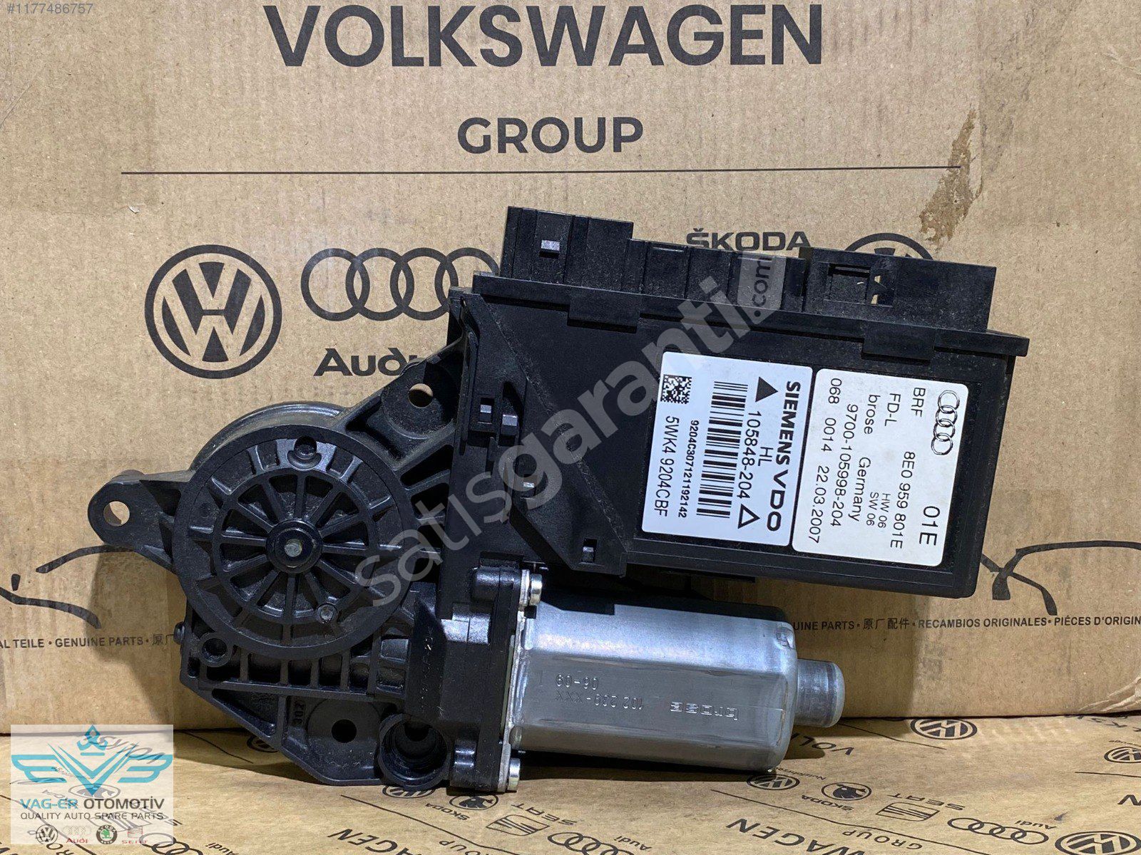 A4 2001-2008 ARKA SOL CAM KALDIRMA İNDİRME MOTORU 8E0959801E
