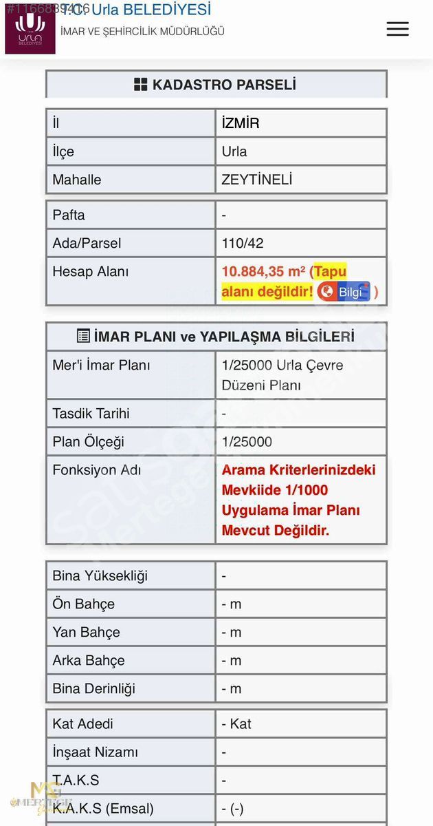ZEYTİNELİ ALAŞARDA TEK TAPU YATIRIMLIK TARLA