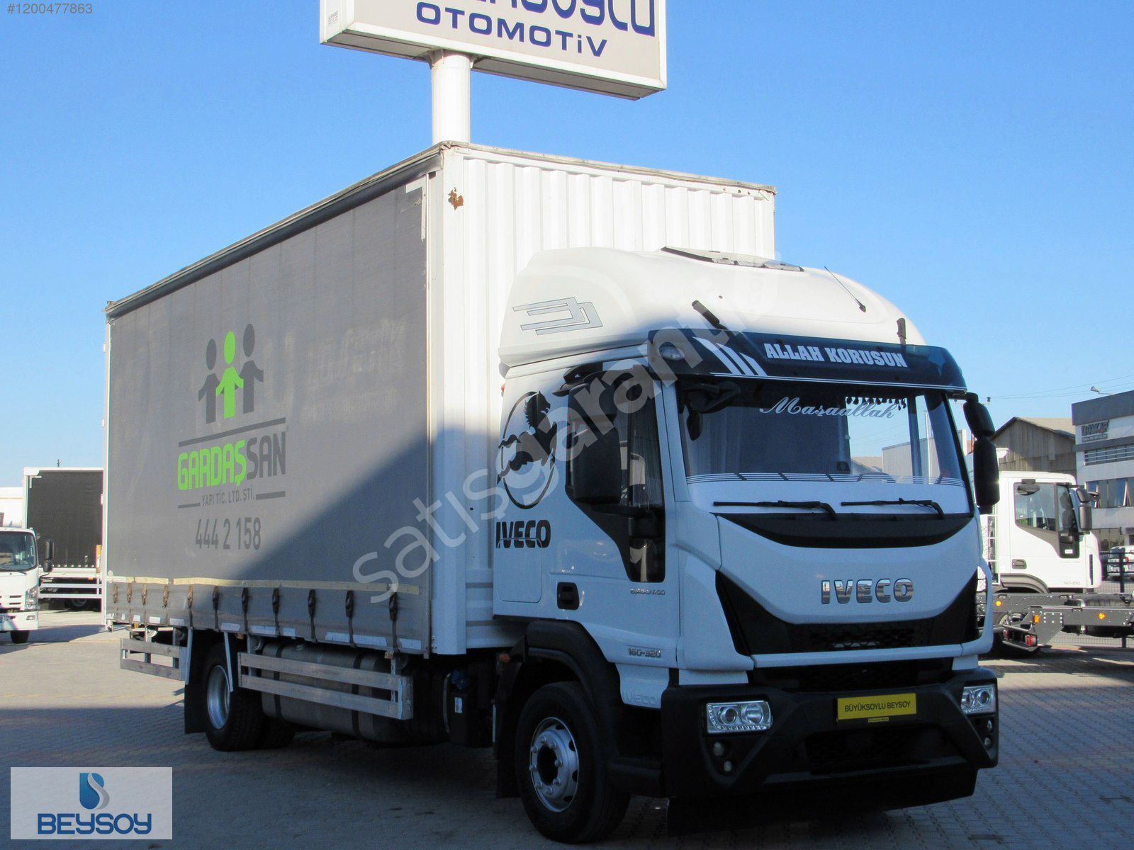 BÜYÜKSOYLU BEYSOY'DAN 2018 EURO CARGO 160E32 KAYAR PERDE KAMYON