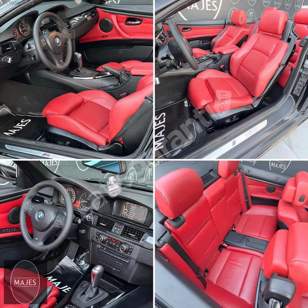 MAJES LCİ M SPORT SİYAH İÇİ KIRMIZI EKRAN RECARO İSİTMA