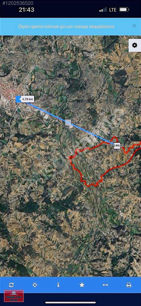 Kandıra Lokmanlı da 3.000 m2 arazi