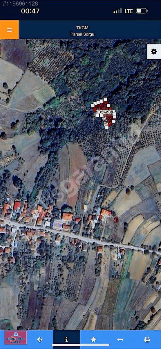 Kandıra Yusufca da yetişkin fındıklık 1.900 m2 tamamı 1.900 tl