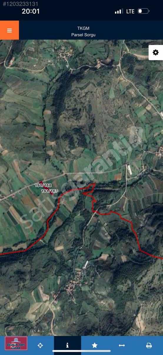 Kandıra Akçaovada asfalt yola 1. Parsel 745 m2 yatırımlık arazi