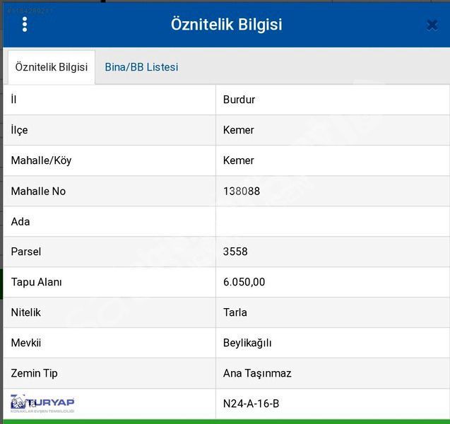 BURDUR KEMER'DE 6 DÖNÜM SATILIK ARSA