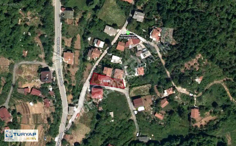 BEYKOZ ANADOLUFENERİN'DE 431 M2 ARSA İÇİNDE 2 KATLI MÜSTAKİL EV