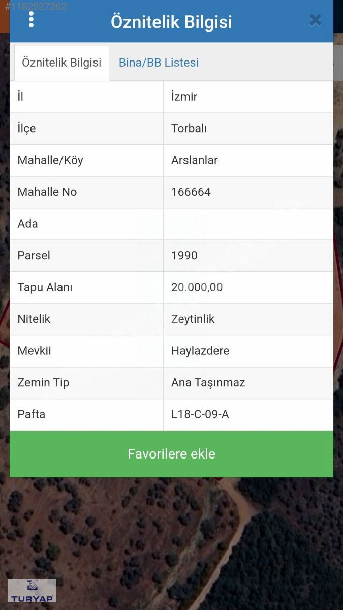 Torbalı Arslanlarda Acil Satılık Fırsat Tarla