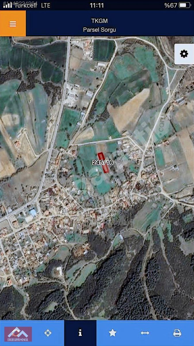 845m² %75 İMARLI TELLE ÇEVRİLİ SORUNSUZ MÜSTAKİL PARSEL