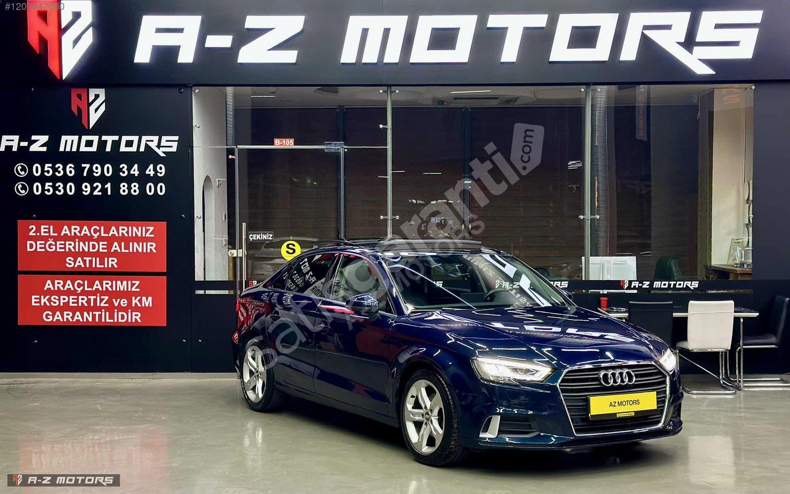 A-Z MOTORS'DAN 2017 DİZEL OTOMATİK A3 S LİNE HATASIZ CAM TAVANLI