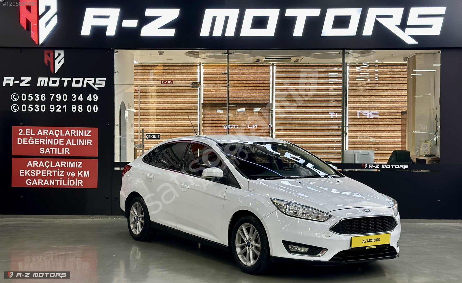 A-Z MOTORS'DAN 2017 YENİ KASA FORD FOCUS 1.6 DİZEL DÜŞK KM EMSLZ